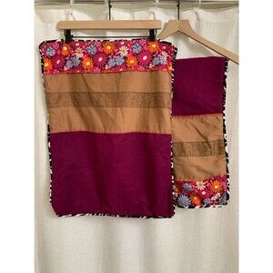 Seventeen Magazine Y2K Girl Floral Patchwork Corduroy Purple Pattern PillowCases